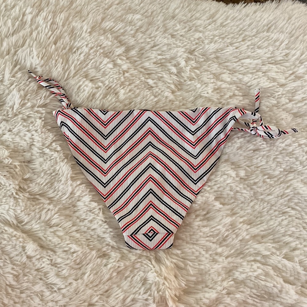 Onia Kate Ribbed Bikini Bottom in Chevron Stripe Size small - Picture 5 of 7